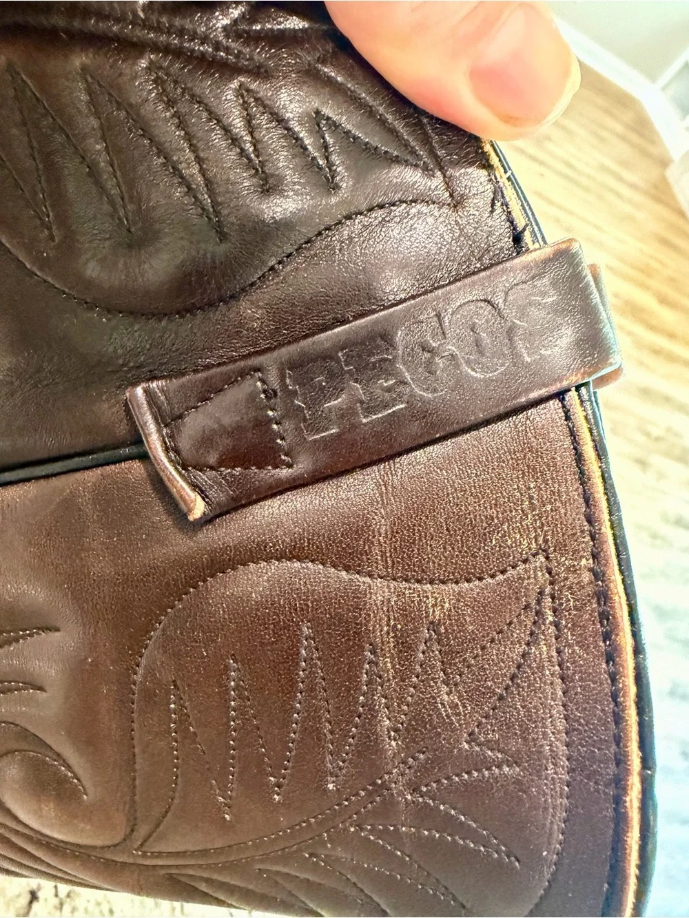Vintage 80s Red Wing Pecos Boots 9801 Western Mens 11.5 D Leather Rare